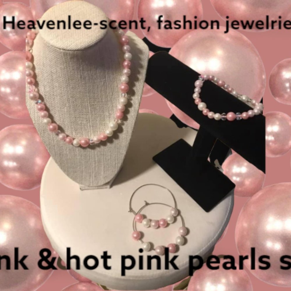 Heavenlee-Scent, I LOVE PINK PEARLS SET